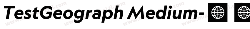TestGeograph Medium字体转换